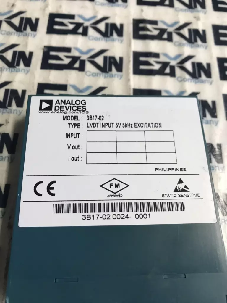 Analog Devices 3B17-02 LVDT Input Module 