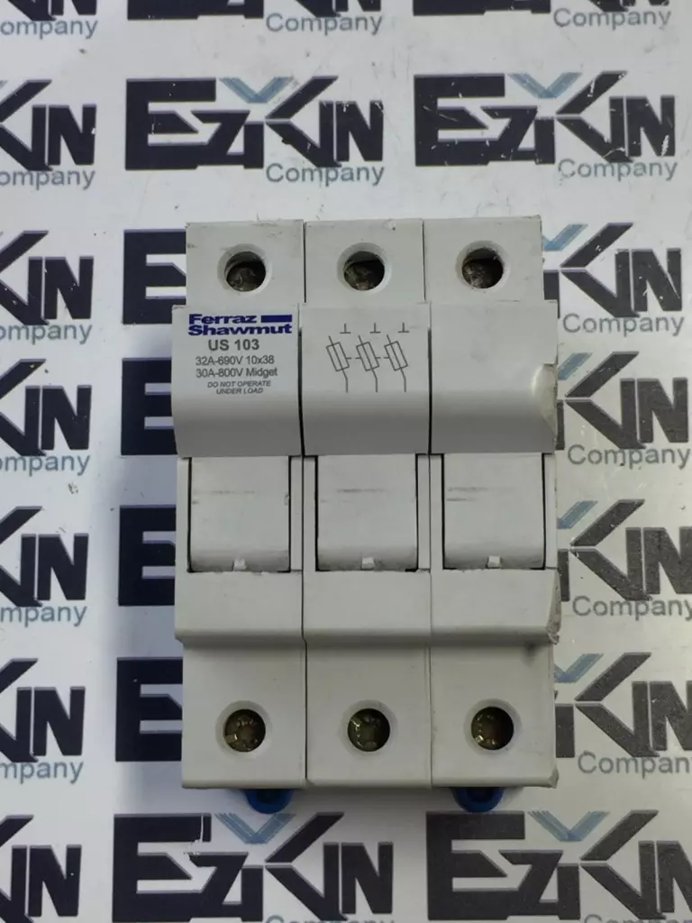 Ferraz Shawmut US103 3-Pole Fuse Holder, 30Amp 800VAC/1000VDC 