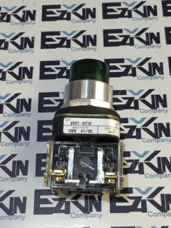 Allen Bradley 800T-QT10 SER.T Illuminated Green Pushbutton 