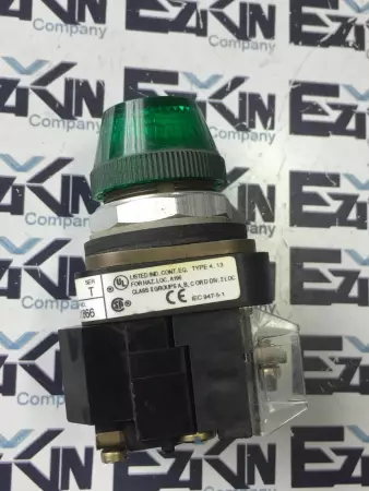 ALLEN BRADLEY GREEN  INDICATOR LIGHT 800T-P16 SER T