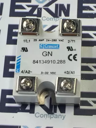 Crouzet 84134910.288 Solid State Relay 25A 24-280VAC  3-32VDC 