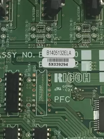 RICOH ASSY NO.B1405132ELA CIRCUIT BOARD PWB NO.B0655131B 