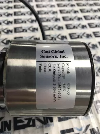 Coti Global Sensors CG-33 Stainless Load Cell Capacity 2.5K 