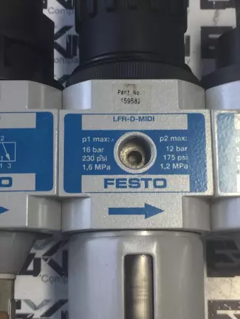 FESTO PNEUMATIC VALVE BLOCK LFR-D-MIDI/HE-D-MIDI/HEE-D-MIDI-24/HEL-D-MIDI/FRM-D