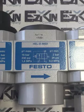 FESTO PNEUMATIC VALVE BLOCK LFR-D-MIDI/HE-D-MIDI/HEE-D-MIDI-24/HEL-D-MIDI/FRM-D