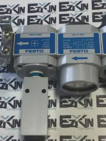 FESTO PNEUMATIC VALVE BLOCK LFR-D-MIDI/HE-D-MIDI/HEE-D-MIDI-24/HEL-D-MIDI/FRM-D