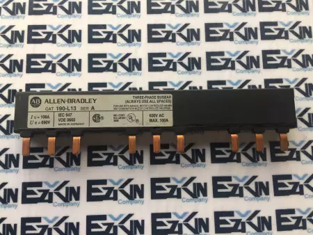 Allen-Bradley 190-L13 SER A 3-Phase Busbar 600VAC 100Amp 