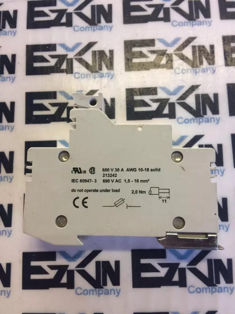 Siemens 3NW7 011 1-Pole Fuse Holder 600V 30Amp 