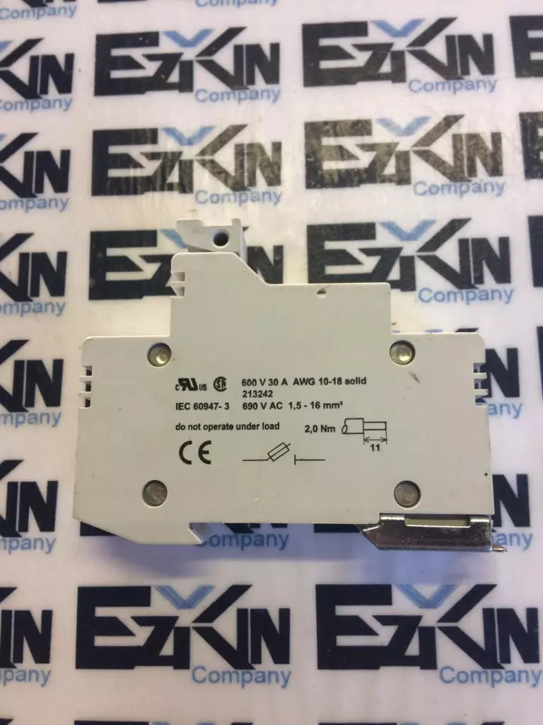 Siemens 3NW7 011 1-Pole Fuse Holder 600V 30Amp 