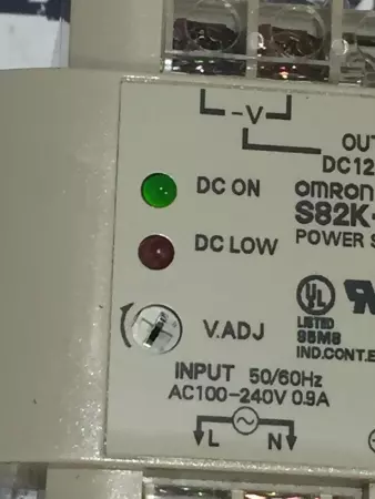 OMRON S82K-03012 POWER SUPPLY INPUT AC100-240V 0.9A 50/60Hz