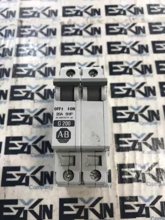 Allen Bradley 1492-CB2 SER,C G 200 Circuit Breaker 20A 277V 