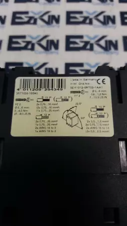 Siemens 3RT1036-1B..0 Contactor 24VDC Coil 50Amp 600V w/Aux Contact Block 