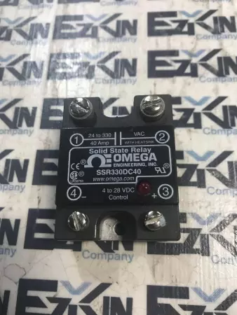 Omega SSR330DC40 Solid State Relay, 24-330VAC 40Amp 