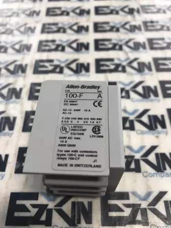 ALLEN BRADLEY 100-F SERIES A, AUXILIARY CONTACT AC-12 690V 10A