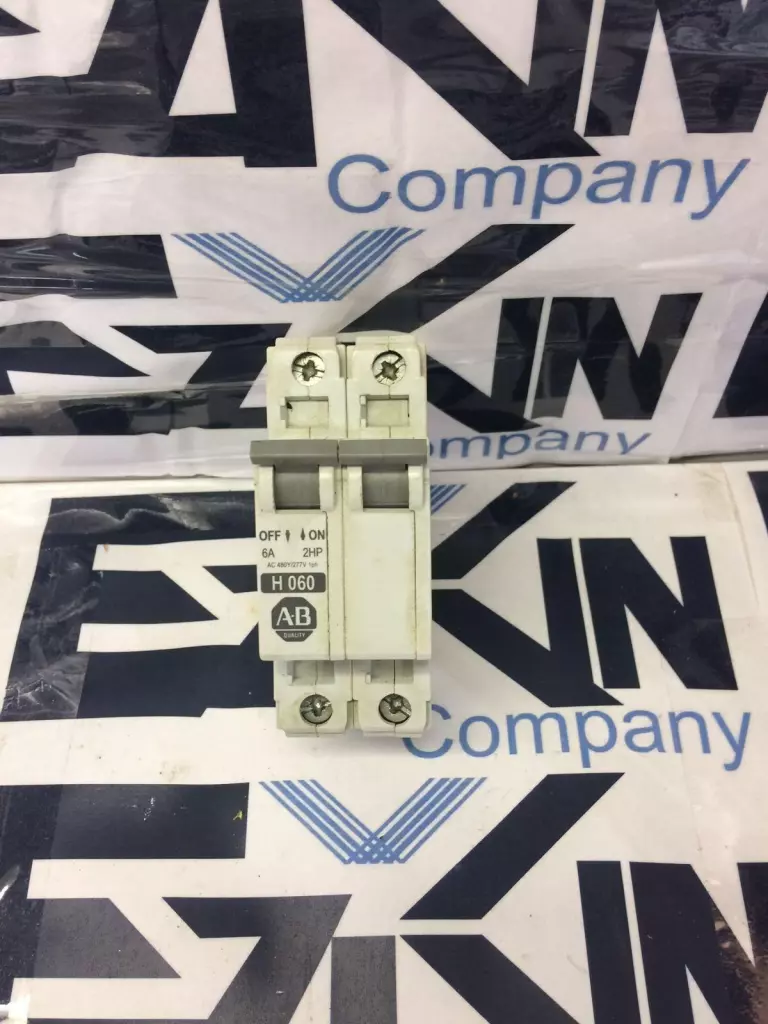 Allen Bradley 1492-CB2 SER.C 2-Pole H060 Circuit Breaker, 277Y/480V 6Amp 