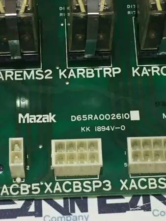 Mazak Relay Circuit Board D65RA002610 