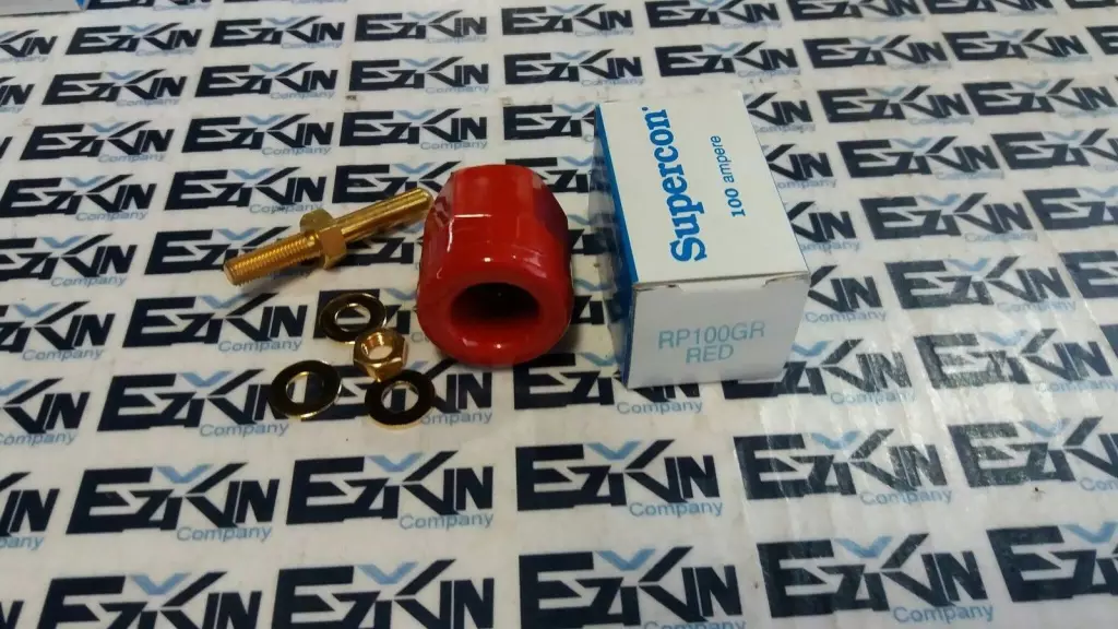 Supercon RP100GR RED Power Entry Connector Receptacle100Amp 125-250V AC/DC 