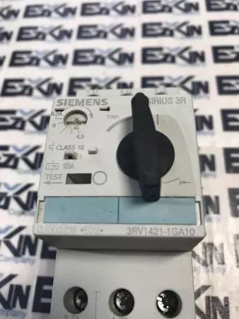 Siemens 3RV1421-1GA10 Manual Motor Starter-Protector 600V 120A Range 4.5-6.3Amp 