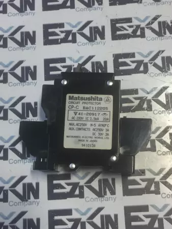 Matsushita CP-C BAC112205 Circuit Protector  20A 220VAC 