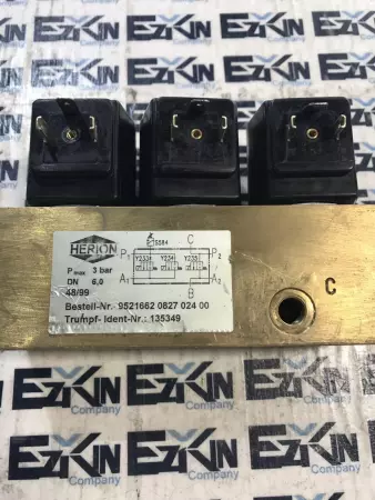 Herion 9521662 0827 024 00 Solenoid Valve with 0827 Relays 24V 7W 