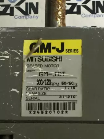 Mitsubishi Electric GM-JDT 3-Phase Gear Motor, 90W 