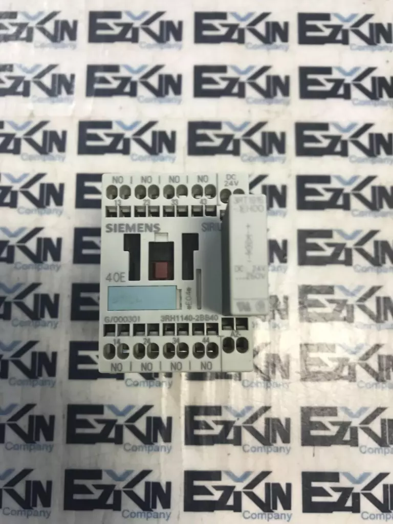 Siemens 3RH1140-2BB40 Contactor 600VAC 10Amp W/3RT1916-1BB00 Surge Supressor 