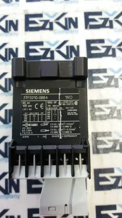 Siemens 3TF2010-0BB4 Starter Contactor 600VSC 16 Amp with 3TX4490-3A Surge Suppr