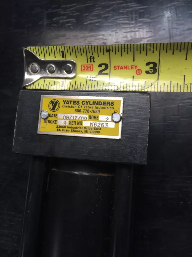 Yates Cylinders 1028997 Hydraulic Bore 2