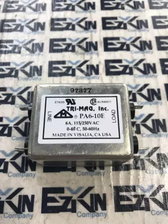  TRI-MAG PA6-10E EMI/RFI FIlter 6A 115/250VAC