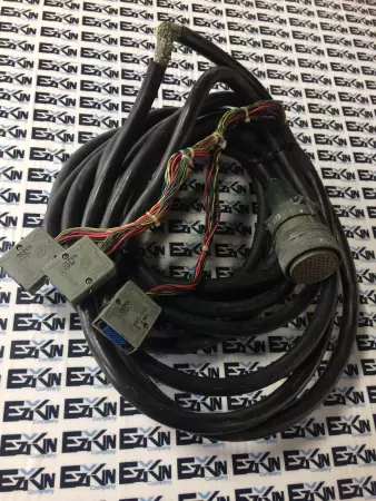 GE Fanuc 4002-T803 CNC Control Cable L=8.0MA, Three MR20LW Connectors 