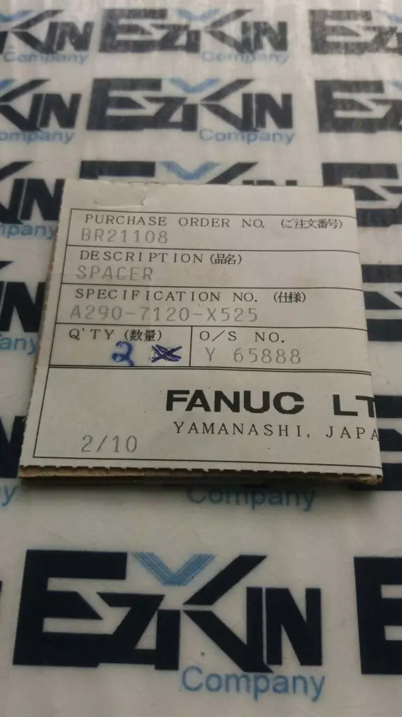 Fanuc A290-7120-X525 CNC Assy Spacer Lot of 2