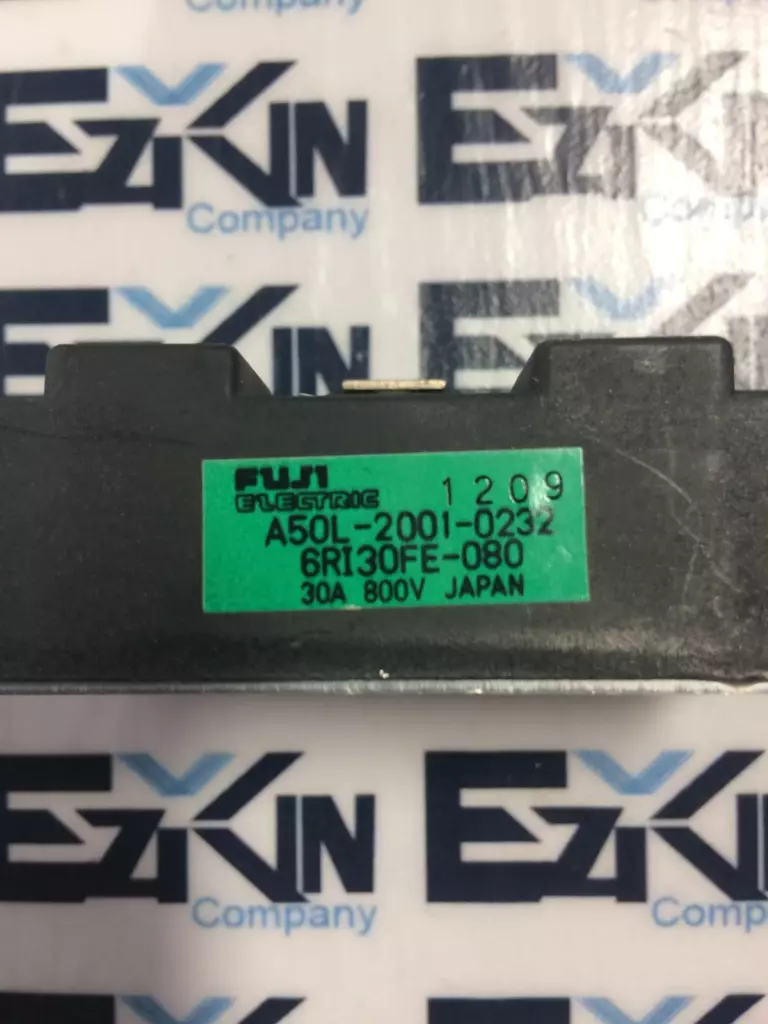 Fuji Electric A50L-2001-0232 /6RI30FE-080 Power Transistor Module, 800V 30Amp 