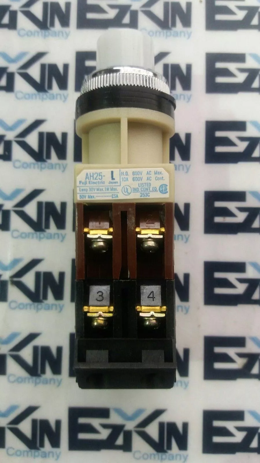 Fuji Electric AH25-L 2-Pole Command Switch Lamp 600V 10A 