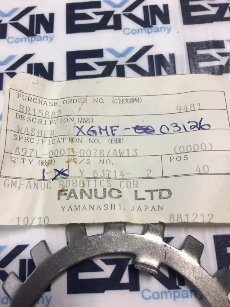 GE Fanuc A97L-0001-0078/AW13 Washer 
