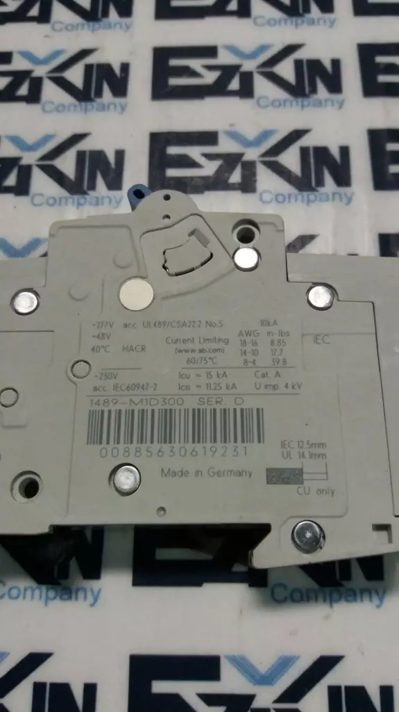 Allen-Bradley 1489-M1C300 1-Pole Circuit Breaker 480Y/277V 30Amp 
