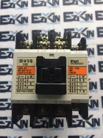 Fuji Electric SC-4-1/G AND SZ-Z1 Contactor Assembly, Max. 660V 32Amp 
