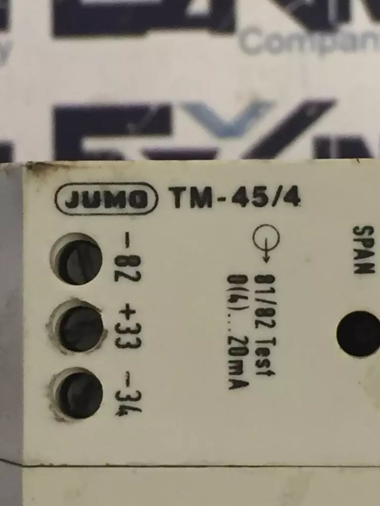 Jumo TM-45/4 Analog Transformer 24VDC 2.4W 10V 