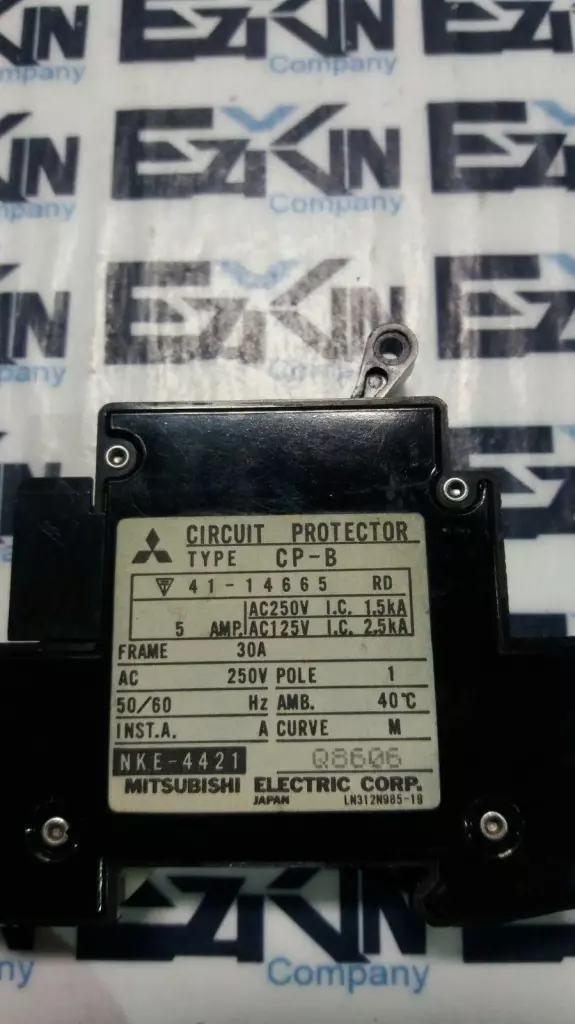 Mitsubishi Electric NKE-4421 1-Pole Circuit Breaker, 250V 5Amp 