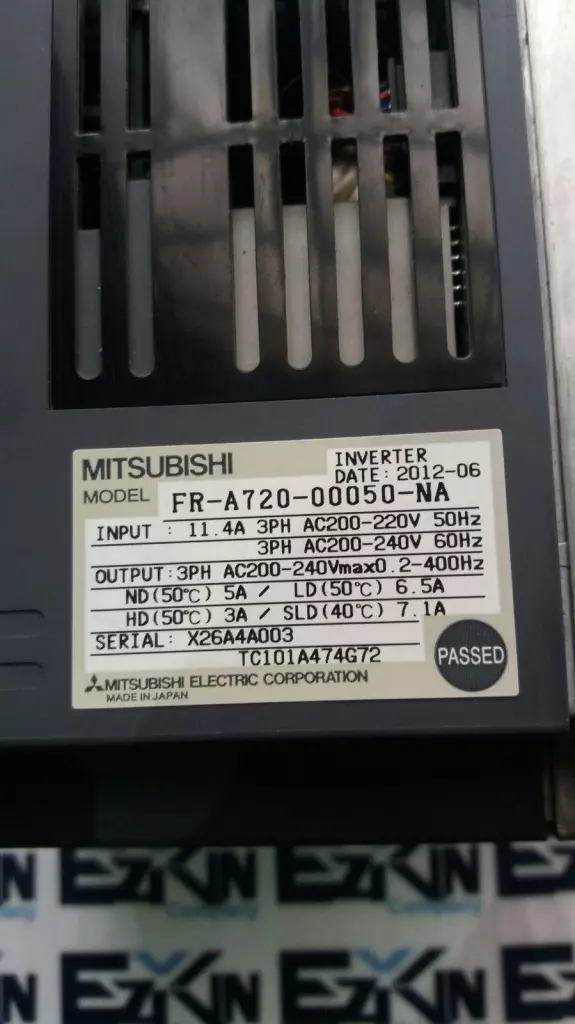 Mitsubishi Electric FR-A720-00050-NA A700 Inverter Drive 