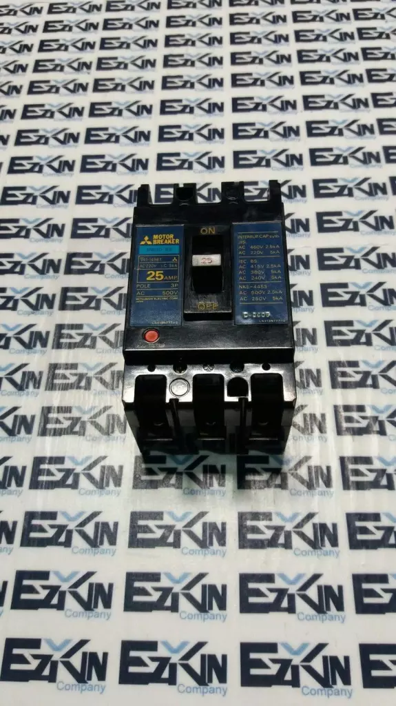 Mitsubishi Electric MB30-SS 3-Pole Circuit Motor Breaker, 25Amp 500VAC 