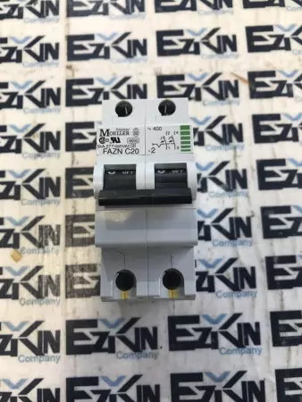 Klockner Moeller FAZN C20 Circuit Breaker 5kA 277/480VAC 20Amp 2-Pole 