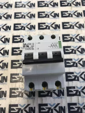 Klockner Moeller FAZN-B6 Circuit Breaker 5kA 277/480VAC 6Amp 3-Pole 