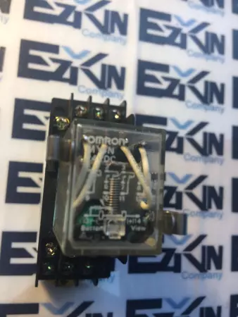 Omron MY4N Relay 5Amp 24VDC Coil W/0240YT Socket Base Lot of 9
