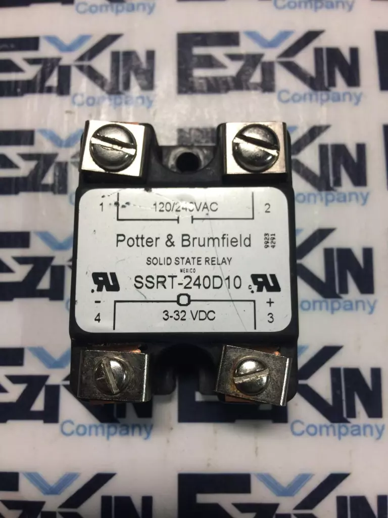Potter&Brumfield SSRT-240D10 Solid State Relay, In 120/240VAC  Out 3-32VDC 