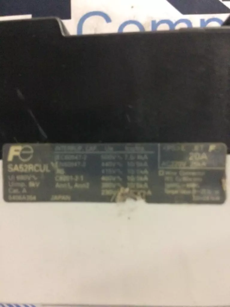 Fuji SA52RCUL 2-Pole Circuit Breaker, 20Amp 240V 