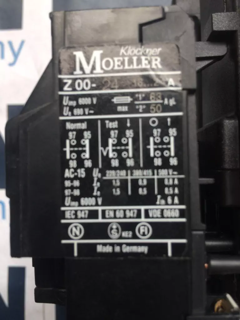 Moeller DIL0M-GI-11 Contactor Assembly W/Overload Relay 16-24Amp 