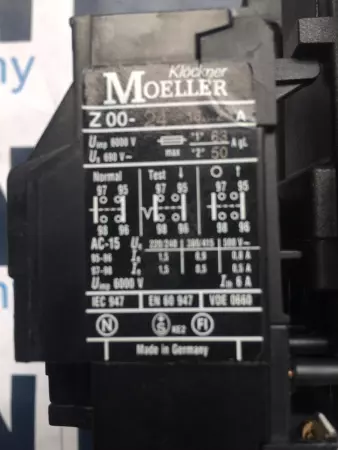 Moeller DIL0M-GI-11 Contactor Assembly W/Overload Relay 16-24Amp 
