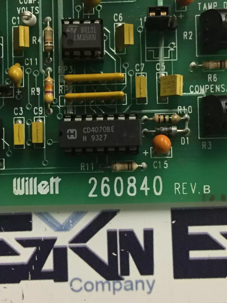 Willett 260840 REV.B Circuit Board 