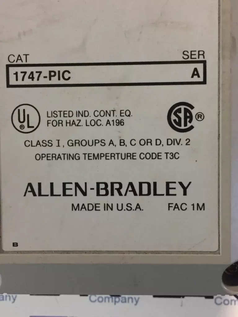 Allen-Bradley 1747-PIC SER.A PC Interface Converter 