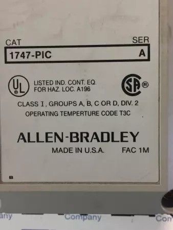 Allen Bradley 1747-PIC Ser A SLC 500 Personal Computer Interface Converter